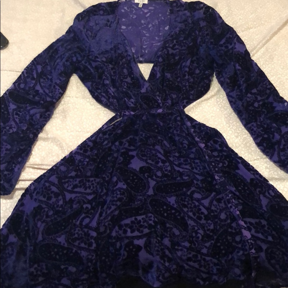Violet/Royal blue formal dress